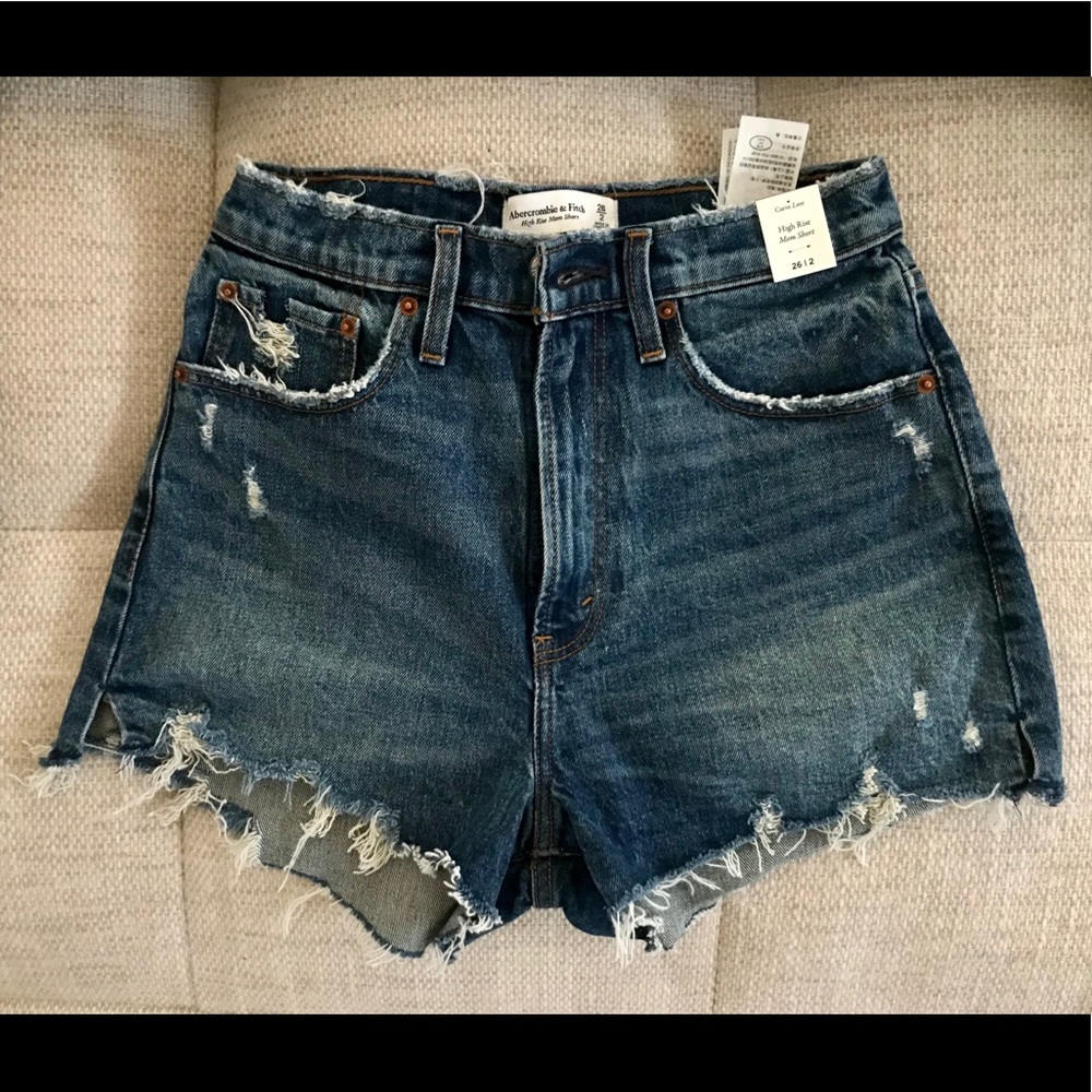 Abercrombie & Fitch Curve Love High Rise Mom Short
